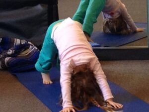 Pediatric Yoga Class Downward Dog
